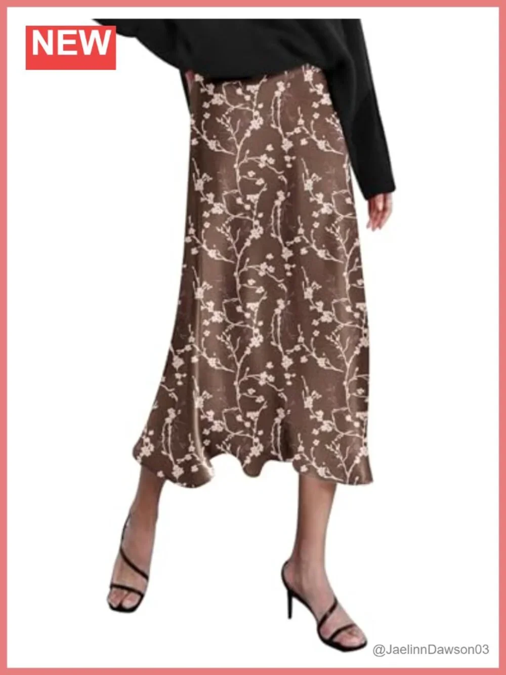 High Waist Midi Satin Skirt, Elegant Fishtail Casual Party